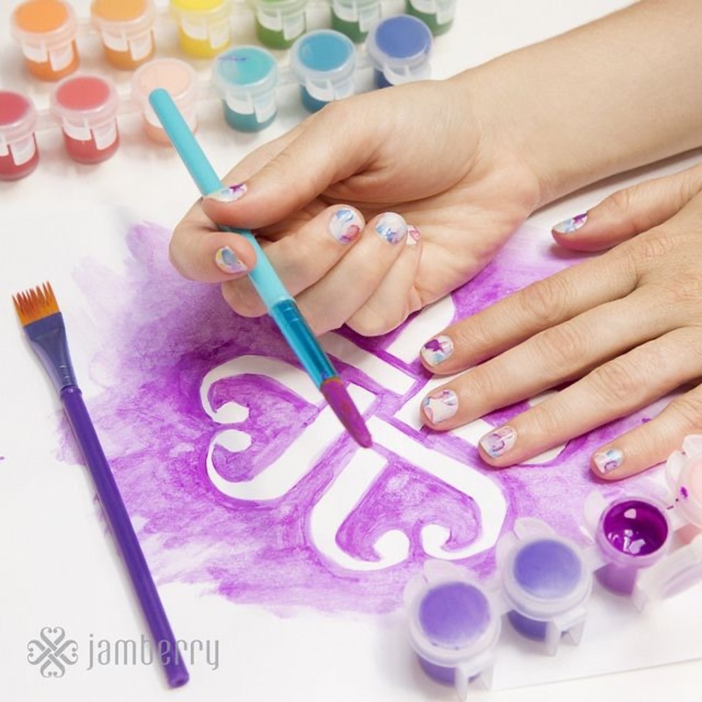 NIP Jamberry SSE July 2015 Sweet Splash nail wraps
